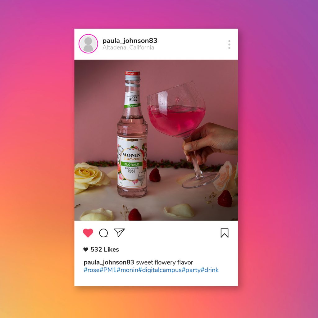 Mockup Monin instagram